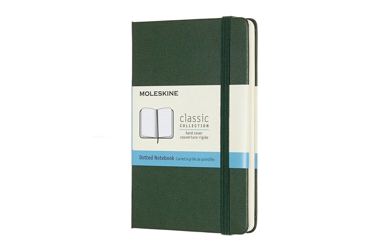 Moleskine Dotted Hard Cover Notebook Pocket Myrtle Green
